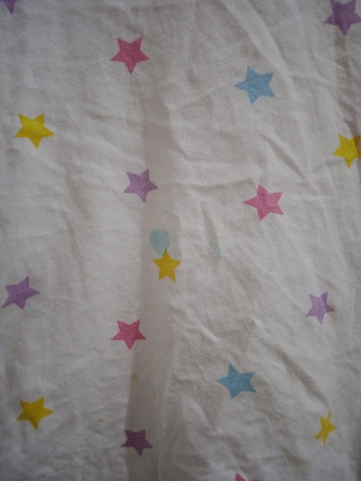 Kız Çocuk Beyaz Yıldız Desenli Tişört - Görsel 3