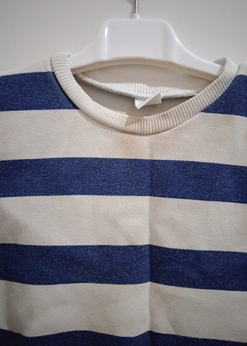 Çizgili Erkek Çocuk Uzun Kollu Sweatshirt - Görsel 3