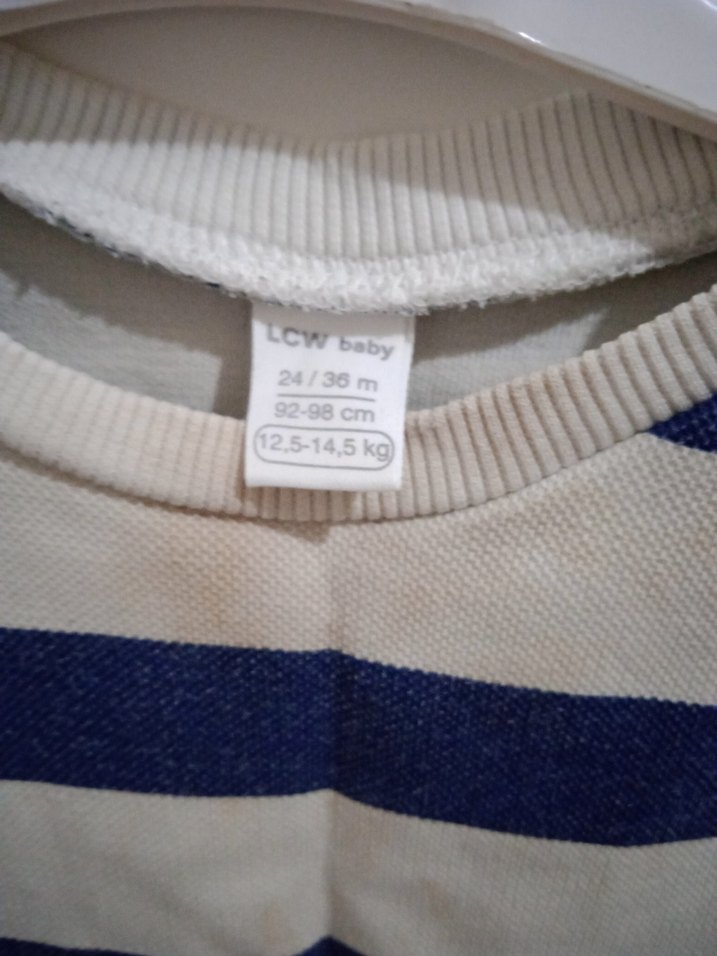 Çizgili Erkek Çocuk Uzun Kollu Sweatshirt - Görsel 4