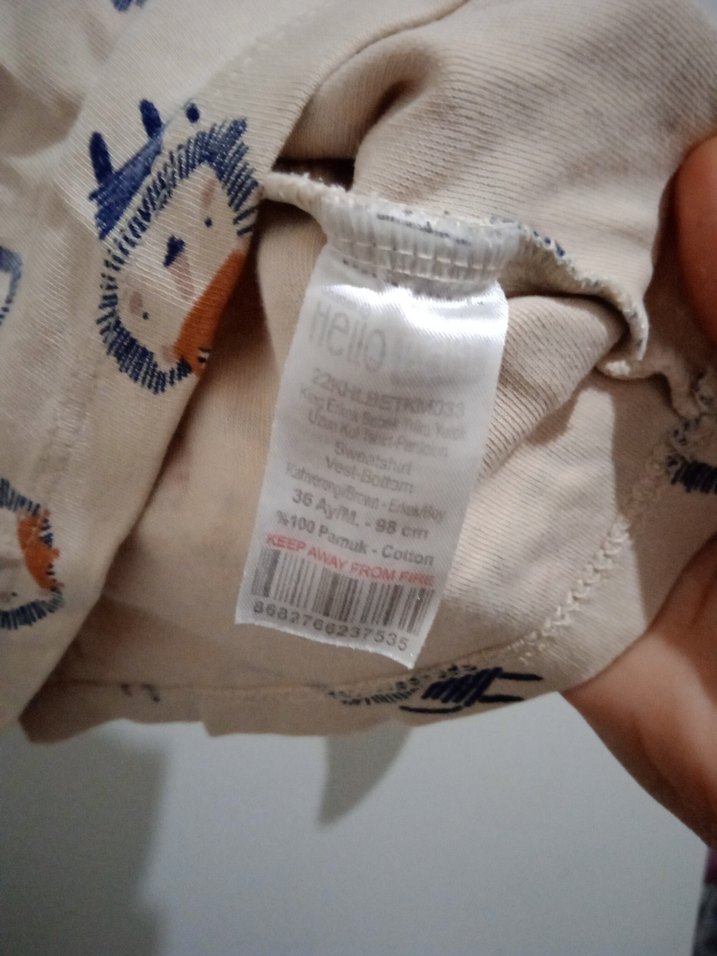 Bej Baskılı Erkek Çocuk Uzun Kollu sweat - Görsel 4