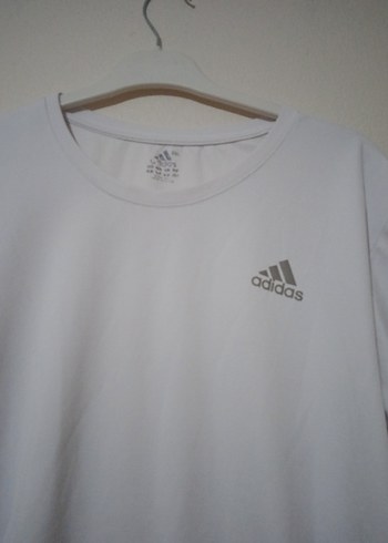 Erkek Beyaz Adidas Kısa Kollu Tişört - Görsel 3