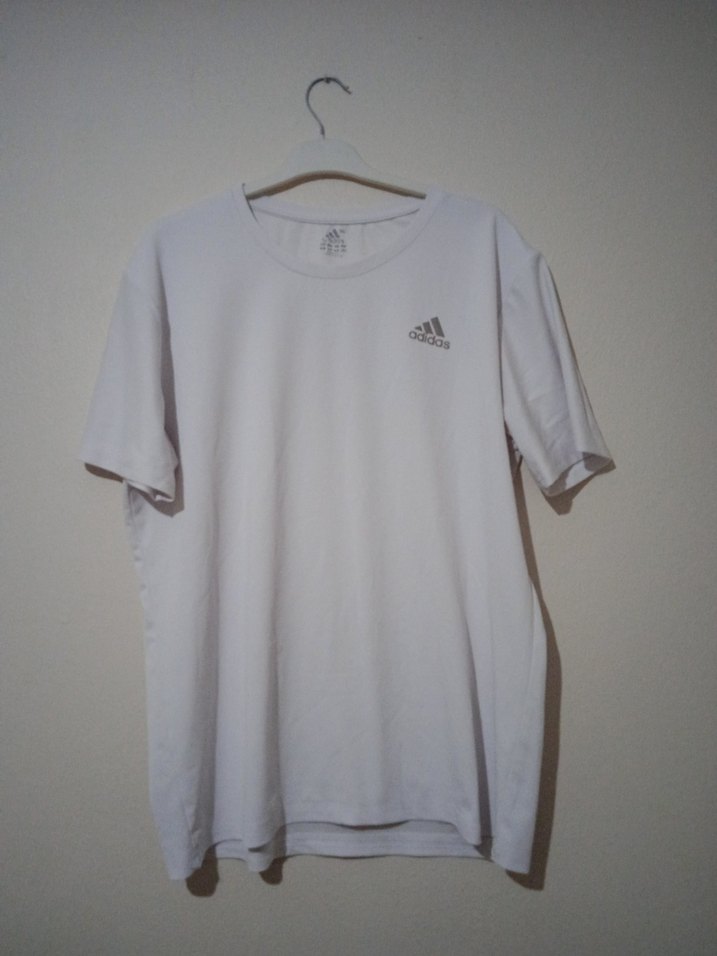 Erkek Beyaz Adidas Kısa Kollu Tişört - Görsel 2