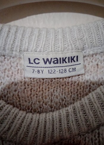 Beyaz Yıldız Desenli Kısa Triko Kazak - Görsel 4