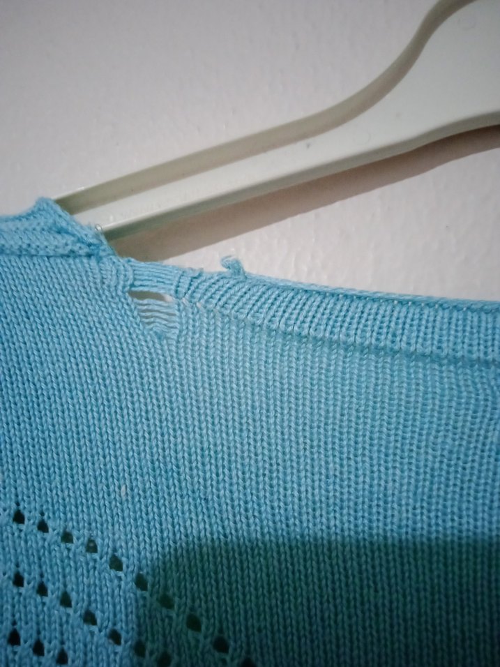 Mavi Bohem Örgü Kadın Hırka - Görsel 5