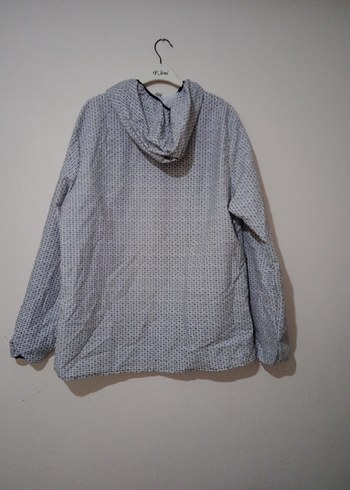 Gri Kapüşonlu Erkek Yağmurluk - Görsel 6