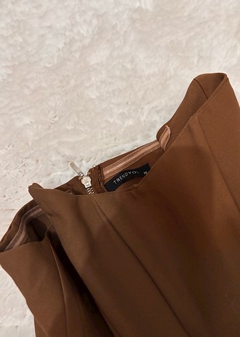 Kahverengi Drapeli Kadın Bustiyer - Görsel 5
