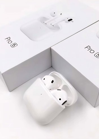 Beyaz Airpods Pro 5 Kablosuz Kulaklık