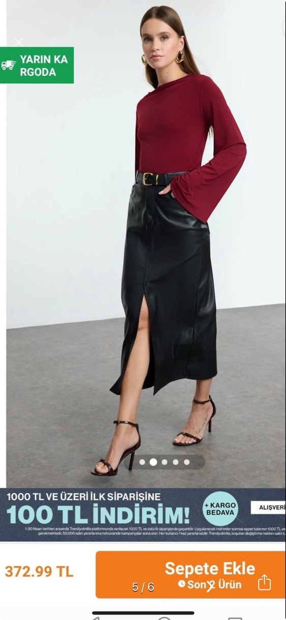 Bordo Drapeli Uzun Kollu Kadın Bluz - Görsel 4