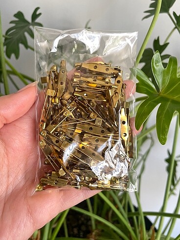 80 adet çelik broş iğnesi