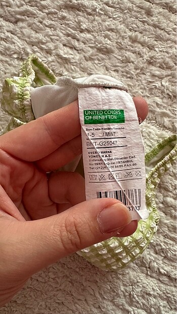 4 Yaş Beden Benetton mayo