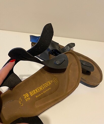 Birkenstock Birkenstock siyah sandalet