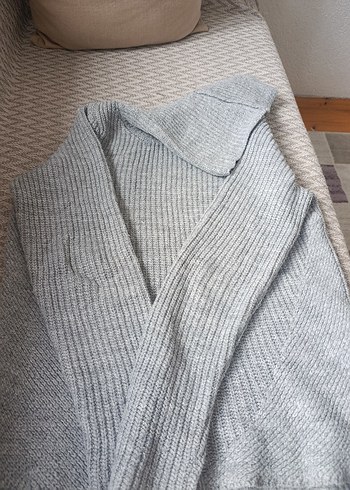 Gri Balıkçı Yaka Triko Kadın Kazak - Görsel 3