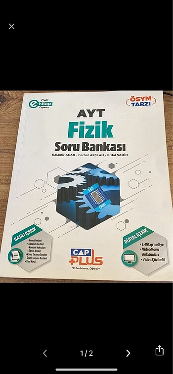 ÇAP YAYINLARI AYT FİZİK SORU BANKASI
