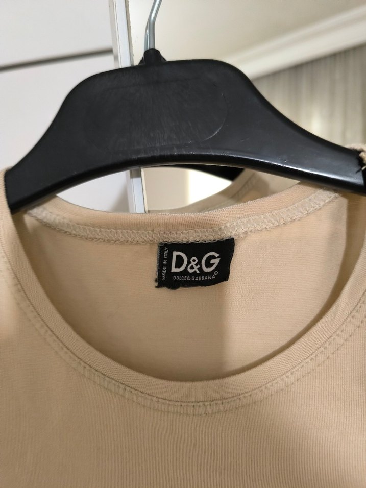 Bej  Basic Kadın Tişört - Görsel 2