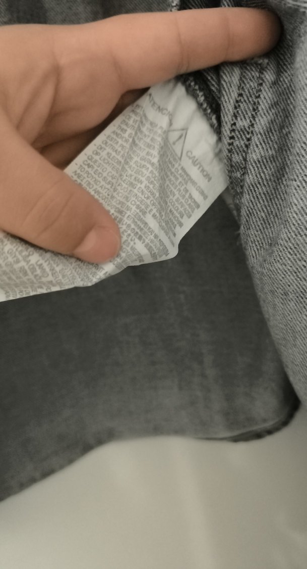 Zara Gri Düğmeli Denim Ceket - Görsel 3