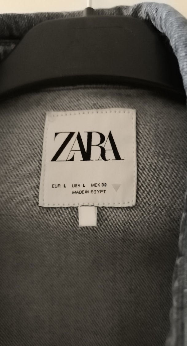Zara Gri Düğmeli Denim Ceket - Görsel 2
