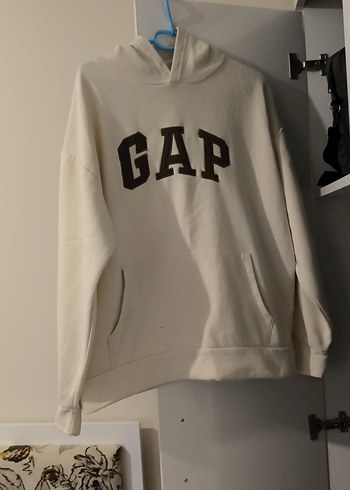 Gap Gap Kadın Beyaz Kapüşonlu Sweatshirt