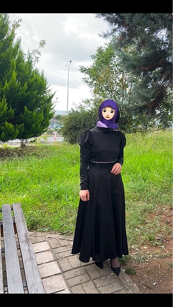 s Beden siyah Renk Kayra Elbise