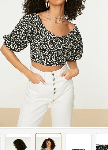 Trendyolmilla crop bluz