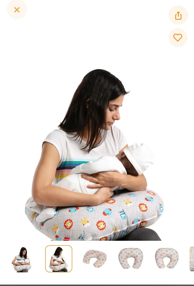 Bej Desenli Emzirme ve Hamilelik Yastığı - Görsel 2