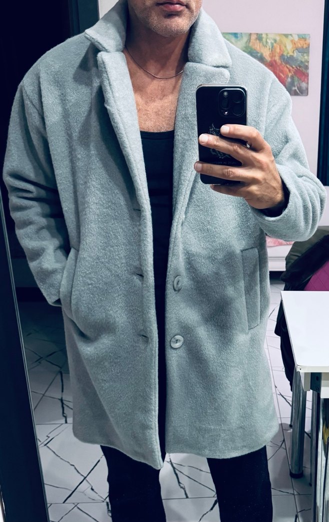 EKSİ 1 KAŞE POLAR TEDDY KABAN oversize - Görsel 2