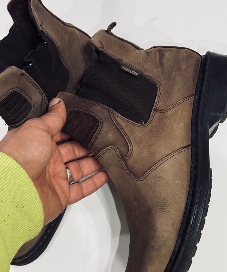 Kahverengi Süet Erkek Bot 43 numara - Görsel 4