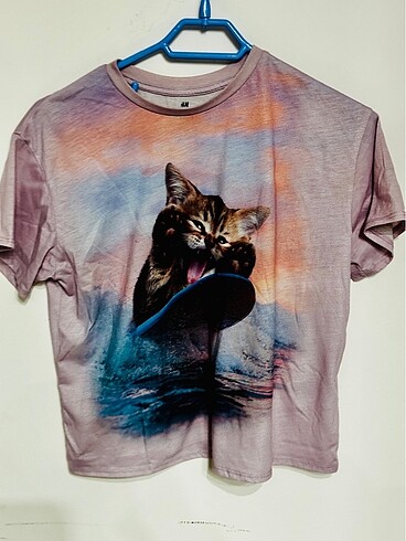 H&M Kız çocuk tişört ve atlet 10-12 yaş arasına uyar #KediTshirt