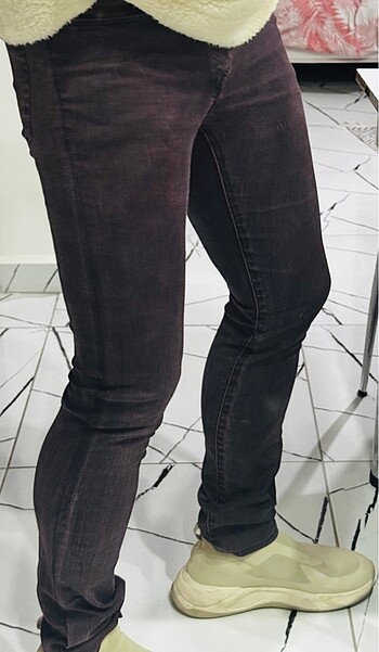 H&M H&M KOYU BORDO SLIM FİT KOT | 33*32