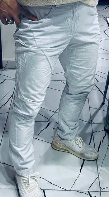 Koton BUZ MAVİSİ KANVAS PANTALON | 44 BEDEN