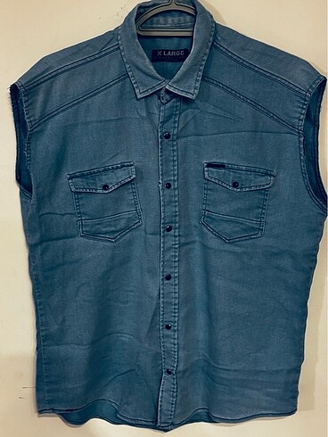 l/xl Beden mavi Renk TARZ SIFIR KOL GÖMLEK