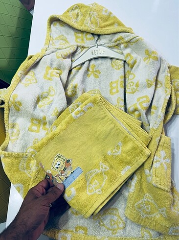 Erkek çocuk bornoz takımı - Görsel 6