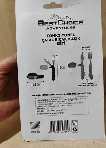 Beden FONKSİYONEL KAŞIK-ÇATAL-BIÇAK