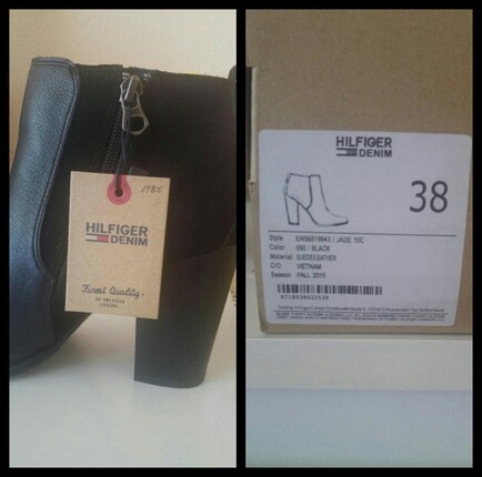 38 Beden siyah Renk TOMMY CASUAL BOT