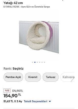 MİAPET SIFIR KEDİ KALORİFER YATAĞI