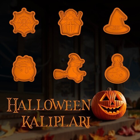 Halloween temalı kurabiye kalıbı