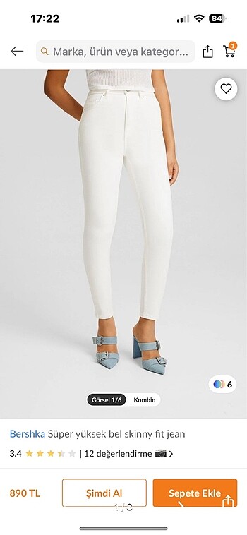 Bershka skiny jean