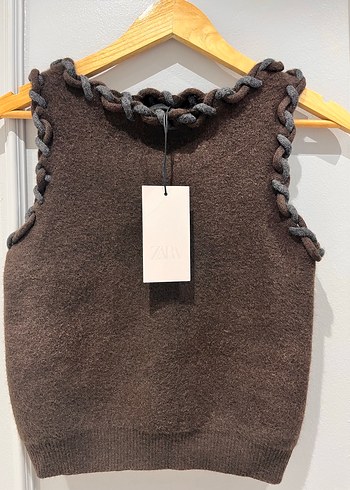 Zara Yeni Sezon Örgü Top S Beden - Görsel 5