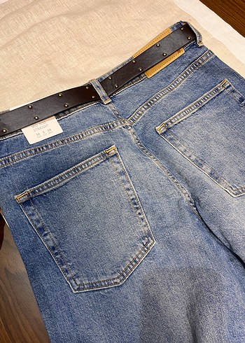 Zara Orta Bel Düz Kesim Comfort Kemerli 34 Beden - Görsel 9