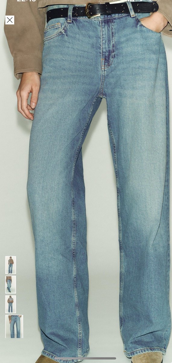 Zara Orta Bel Düz Kesim Comfort Kemerli 34 Beden - Görsel 4