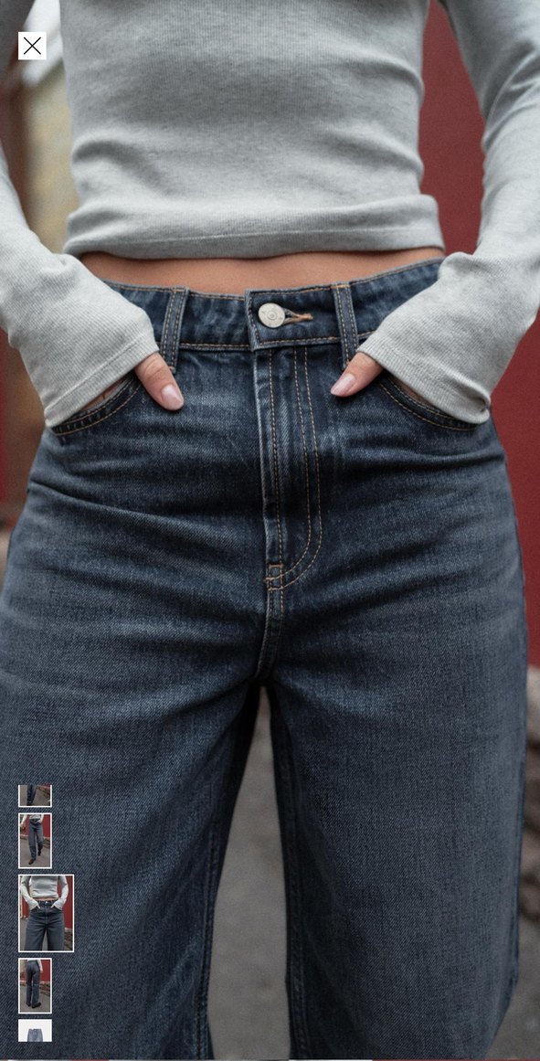 Zara Jeans Mom FİT YÜKSEK BEL 32 Beden - Görsel 3