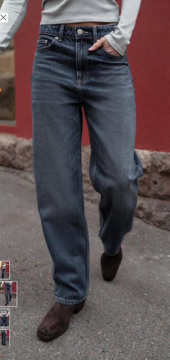 Zara Jeans Mom FİT YÜKSEK BEL 32 Beden - Görsel 2