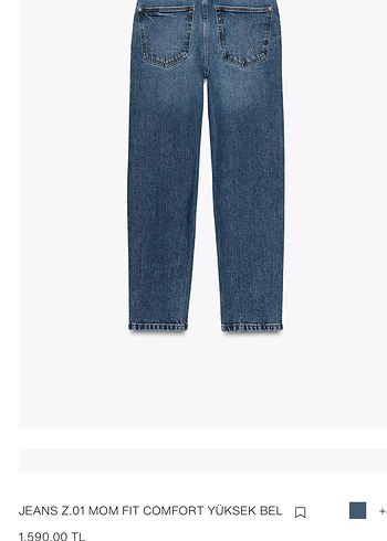 Zara Yüksek Bel Slim Mom Paça Jean 38 Beden - Görsel 2