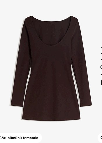 Bershka Kemerli Mini Elbise M Beden - Görsel 5