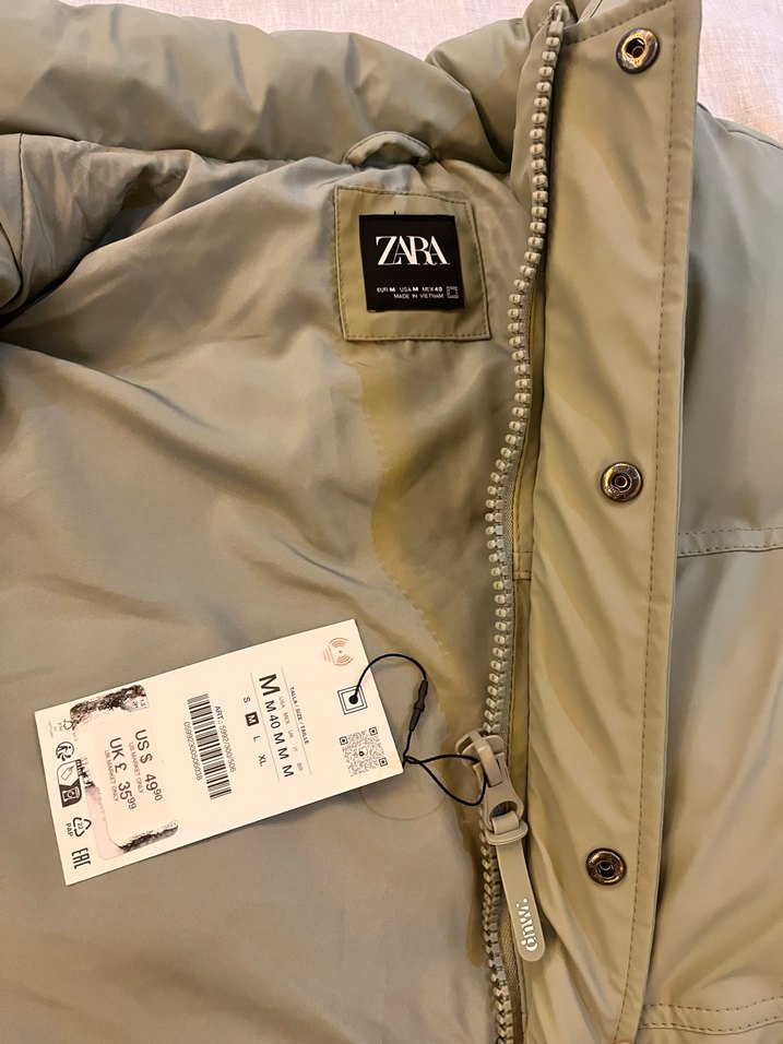 Zara Yüksek Yakalı Kadın Şişme Yelek M - Görsel 3