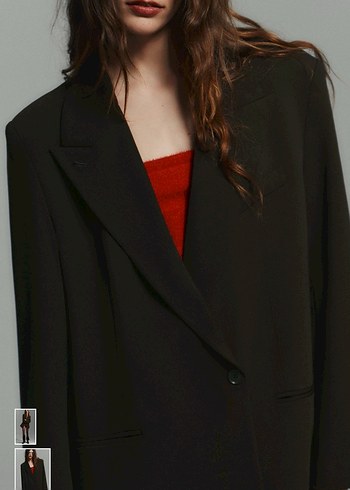 Zara Oversize Kruvaze Blazer XS orjinal sıfır üründür - Görsel 2