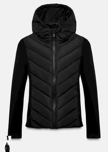 Zara Kontrast Şişme Mont XS etiketli - Görsel 5