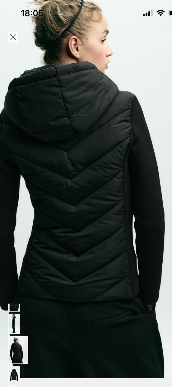 Zara Kontrast Şişme Mont XS etiketli - Görsel 4