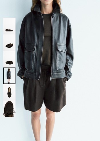 Massimo Dutti Büzgülü Fiyonklu Yırtmaçlı - Görsel 5