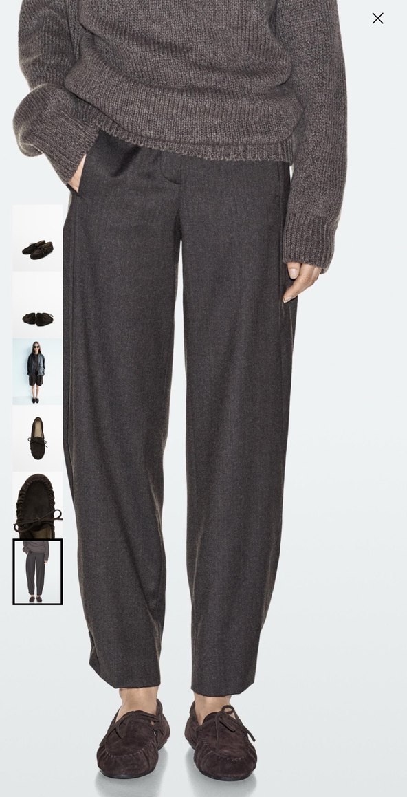 Massimo Dutti Büzgülü Fiyonklu Yırtmaçlı - Görsel 3