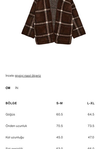 Zara Kareli Atkılı Kısa Örgü Kaban L-XL - Görsel 8